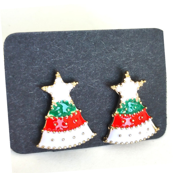 5 for $25 All items $17 & Under Christmas Earrings Christmas Tree Earrings New - Picture 2 of 10